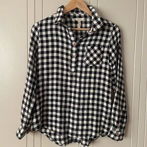 Matilda Jane with Joanna Gaines Flannel Pop Over Shirt size Small
